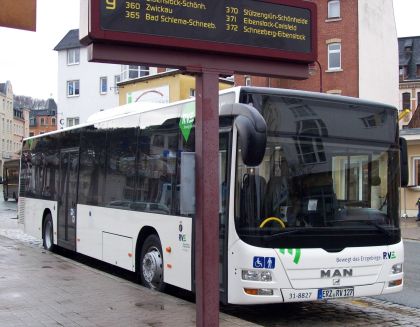 Šestice nových MANů v Krušných horách u RVE Erzgebirge 