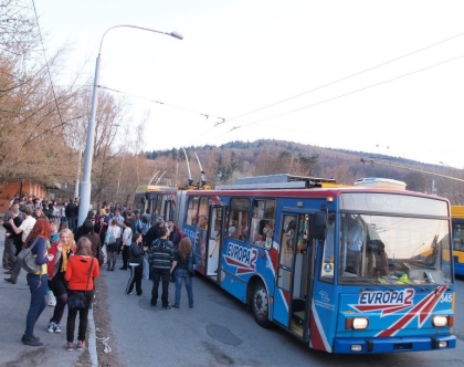 Z třetího  ročníku  BusFestu. Velká trolejbusově hudební  fotoreportáž.