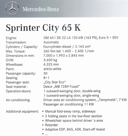 Představujeme minibusy Mercedes-Benz Sprinter II: Sprinter City 65 a 65 K