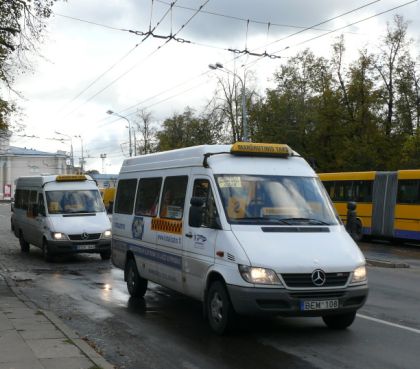 Doprava ve Vilniusu II. Autobusy MHD, maršrutky, zájezdové autokary, letištní  