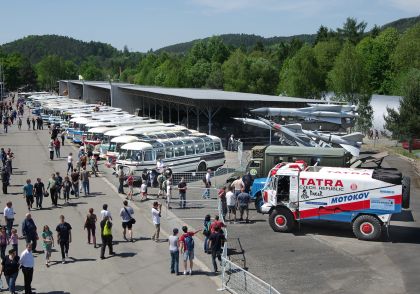 Pár postřehů z  letošního srazu historických autobusů v Lešanech