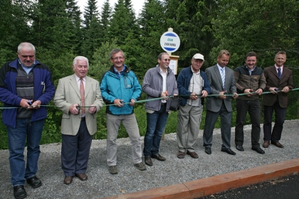 První autobus na novou zastávku Bučina přijede z Kvildy v sobotu 30.6.2012