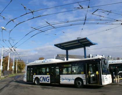 Hybridní autobus Citelis Irisbus Iveco na testování  v Pardubicích. 