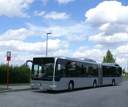 Hybridní kloubové Citaro G Hybrid na návštěvě v Praze