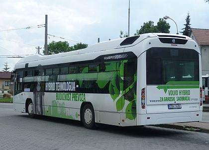 Dopravní podnik měst Chomutova a Jirkova  testoval hybridní autobus VOLVO 7700