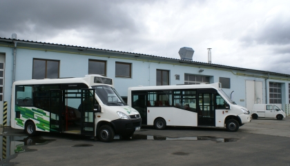 Areál  společnosti  SKD pro výrobu malokapacitních autobusů Stratos 