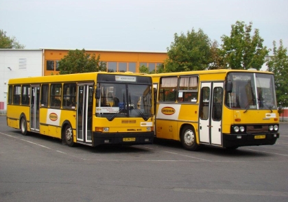 Z autobusového nádraží ve městě Tiszaújváros v Maďarsku