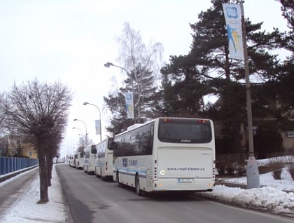 Autobusová pohlednice z Nového Města na Moravě