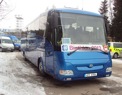 Autobusová pohlednice z Nového Města na Moravě