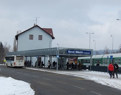 Autobusová pohlednice z Nového Města na Moravě