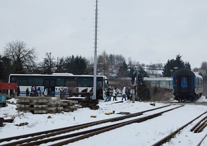 Autobusová pohlednice z Nového Města na Moravě