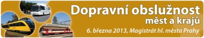 3. ročník konference Dopravní obslužnost měst a krajů 2013 