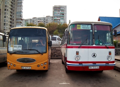 Autobusové a trolejbusové putování po Ukrajině VII.  Rivne - autobusy  