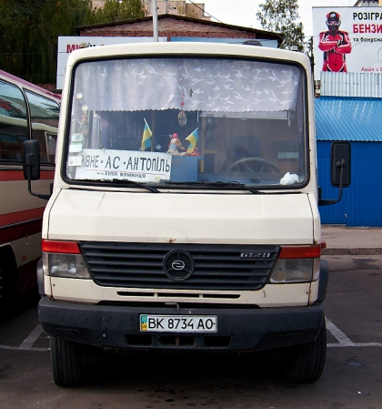 Autobusové a trolejbusové putování po Ukrajině VII.  Rivne - autobusy  