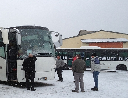 Prodejní výstava  nových a použitých autobusů v Dačicích  se vydařila