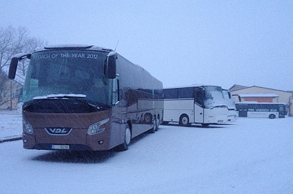 Prodejní výstava  nových a použitých autobusů v Dačicích  se vydařila