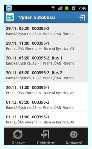 AMSBUS: Mobilní aplikace Plánky AMS umožňuje pomocí mobilních zařízení 