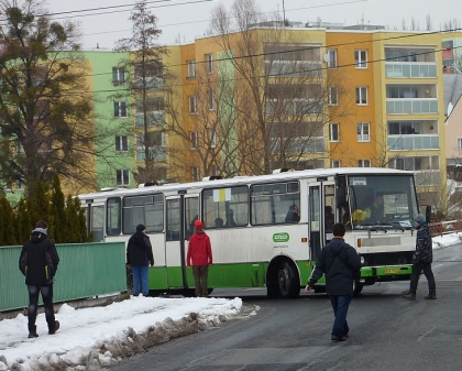 Z rozlučkové fotojízdy s poslední Karosou řady 700 ve 3ČSAD