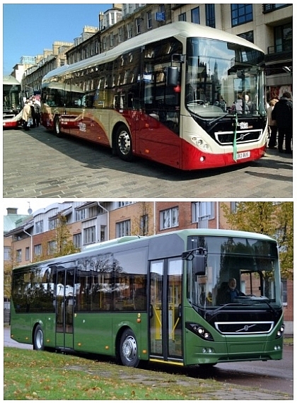 3 x Volvo: Linkové autobusy Volvo 8900  Francii, hybridy 7900 pro Británii a