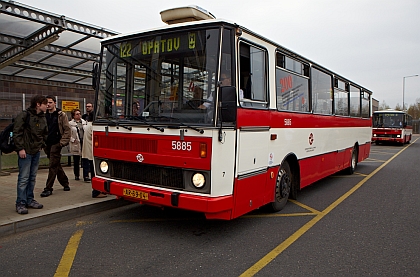 Rozlúčka s autobusy Karosa B732 19. dubna 2013 v Praze.