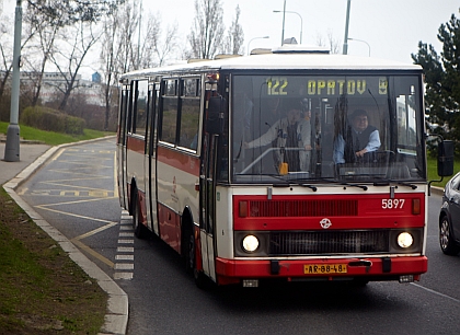 Rozlúčka s autobusy Karosa B732 19. dubna 2013 v Praze.