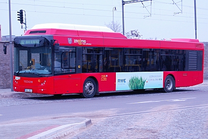 Znojmo - město s autobusy na stlačený zemní plyn (CNG)