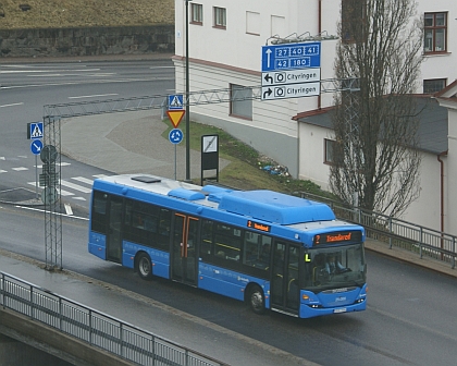 Autobusová pohlednice ze švédského Boras 