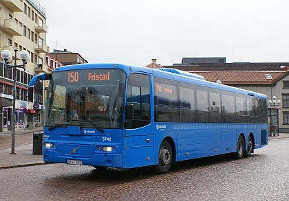 Autobusová pohlednice ze švédského Boras 