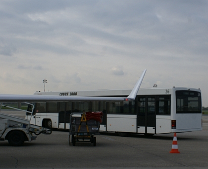 Letištní autobusy v Düsseldorfu, Kodani a Göteborgu naživo