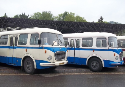 Z letošního 14. celostátního srazu českých historických autobusů v Lešanech