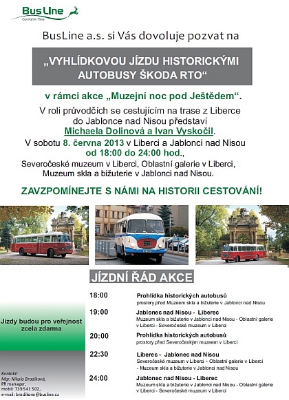 BusLine zve na vyhlídkovou jízdu historickými  autobusy 