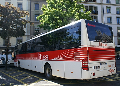 Ženeva: Na autobusovém nádraží Gare Routiere na Place Dorciere 