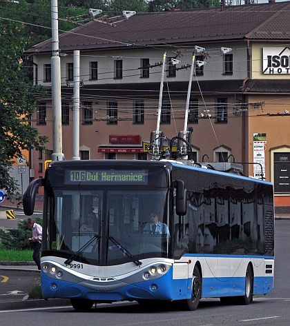 V Ostravě můžete potkat trolejbus v polské  karosérii AMZ Kutno 