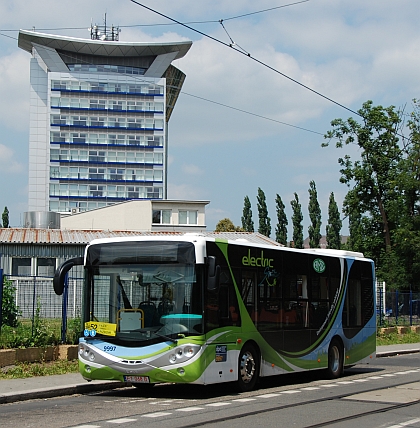 Polský elektrobus z AMZ Kutno v testovacím provozu v Ostravě 