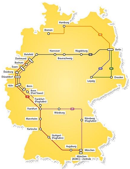 &quot;ADAC Postbus&quot; Dálková autobusová doprava v Německu skutečností