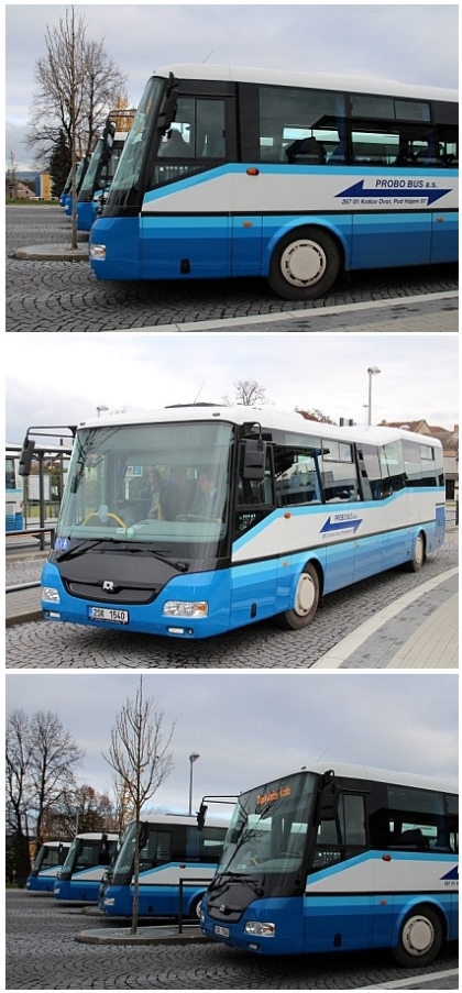 Z předání čtyř nových autobusů  SOR pro dobrovolný svazek obcí Hořovicka