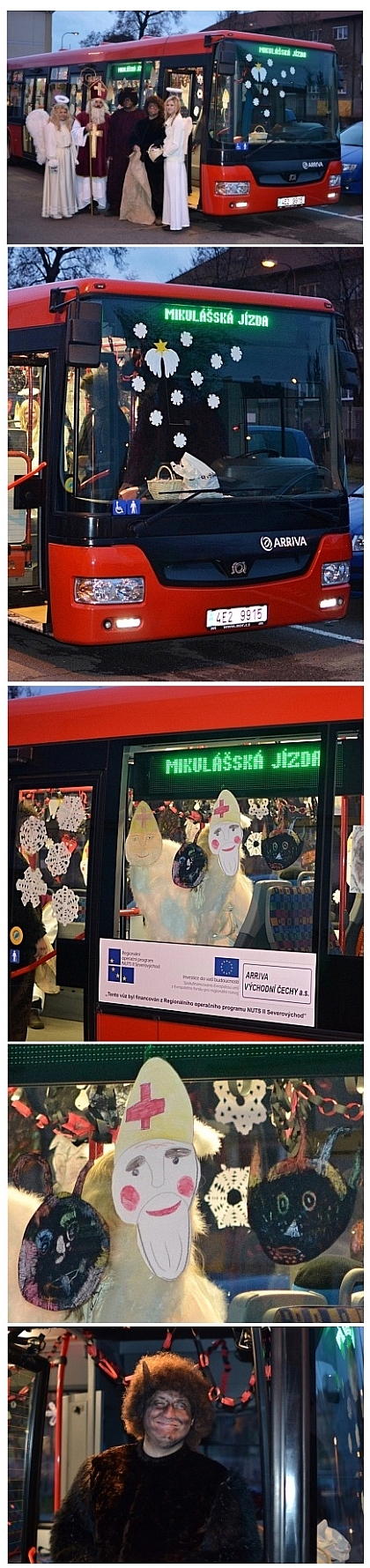 Mikulášská autobusová jízda  také v Chrudimi a Kolíně a ve Zlíně.