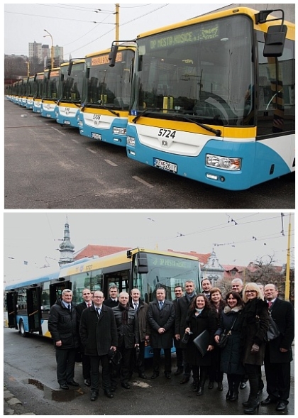 Od 8. ledna jezdí v Košicích 20 nových autobusů SOR 