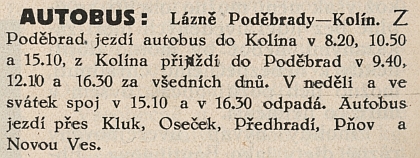  25. 1. 2014: 85 let autobusové linky Praha - Poděbrady s historickými jízdami