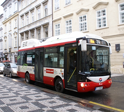 Vídeňský elektrobus na  návštěvě v Praze