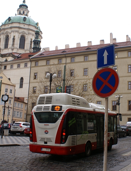 Vídeňský elektrobus na  návštěvě v Praze