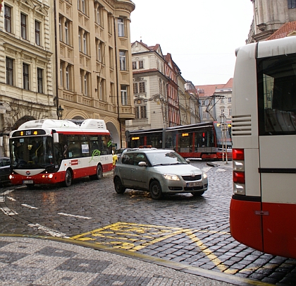 Vídeňský elektrobus na  návštěvě v Praze