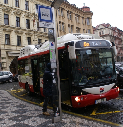 Vídeňský elektrobus na  návštěvě v Praze