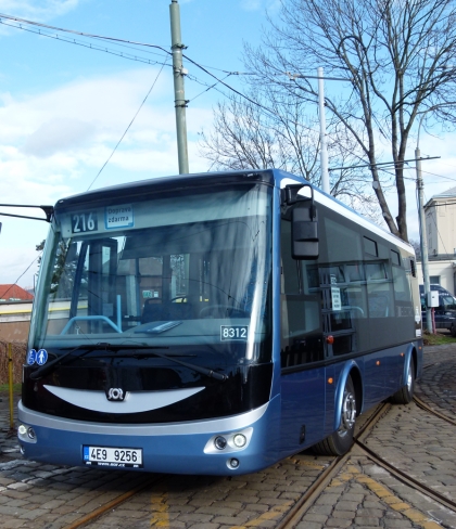 Dopravní podnik hl. m. Prahy testuje další elektrobus - SOR EBN 8 