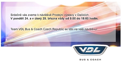  Prodejní výstava autokarů a autobusů  v areálu VDL Bus &amp; Coach