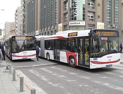 Autobusy Solaris Urbino v provozu v tureckém Izmiru