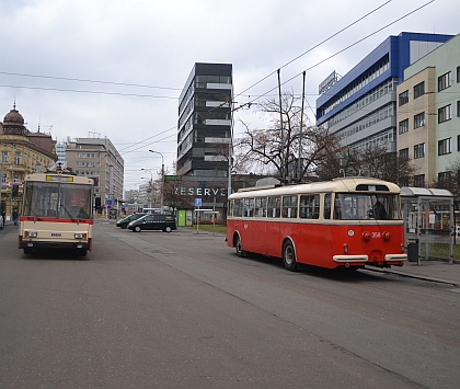 Historické trolejbusy v Pardubicích