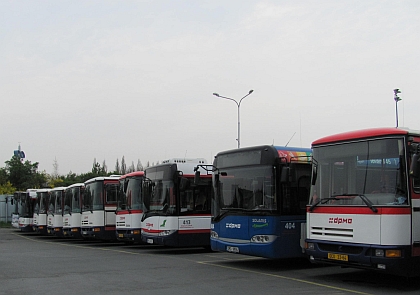 Z DOD v Olomouci: Fotoreportáž zejména z autobusové vozovny