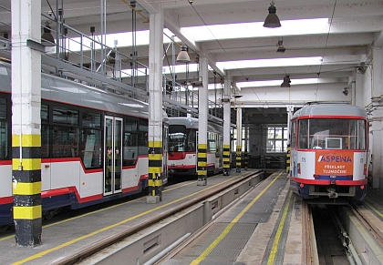 Z DOD v Olomouci: Fotoreportáž zejména z autobusové vozovny