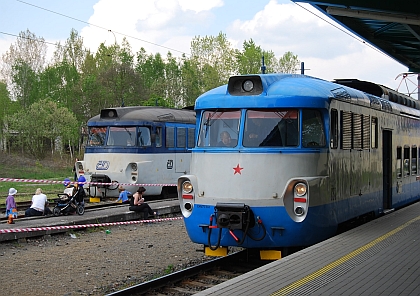 50 let pantografů 26. dubna 2014 na trase Praha-Milovice  